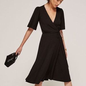 Reformation Laurel Wrap Midi Dress